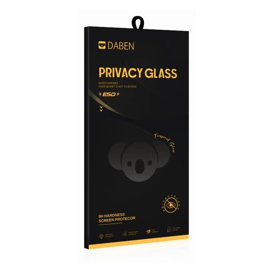Folie de protectie Ecran Privacy Bear pentru Apple iPhone 17e / 16e / 14 / 13 Pro, Sticla Securizata, Full Glue
