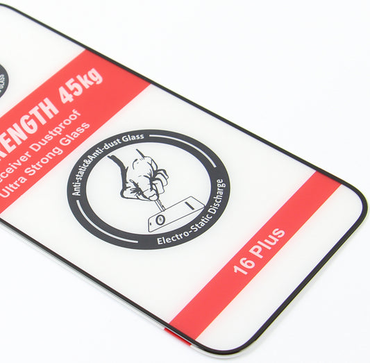 Folie de protectie Ecran OEM Ultra Strong 45KG pentru Samsung Galaxy A55 5G A556, Sticla Securizata, Full Glue, 2.5D, Neagra
