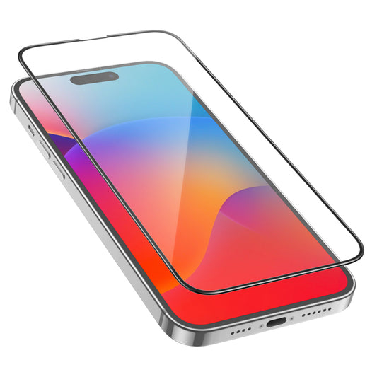 Folie de protectie Ecran HOCO G16 pentru Apple iPhone 15 Pro Max, Sticla Securizata, Full Glue, 5D, Neagra