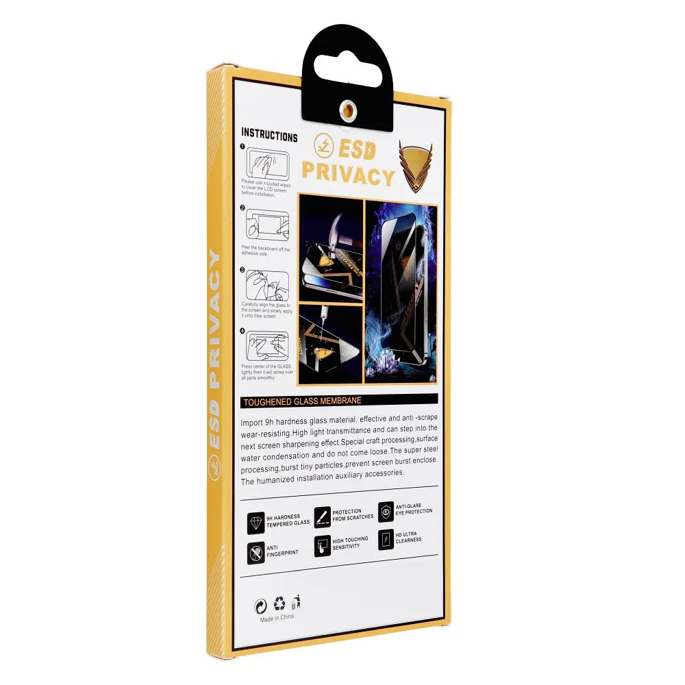 Folie de protectie Ecran Privacy OG Premium pentru Apple iPhone 17 Pro Max, Sticla Securizata, Full Glue