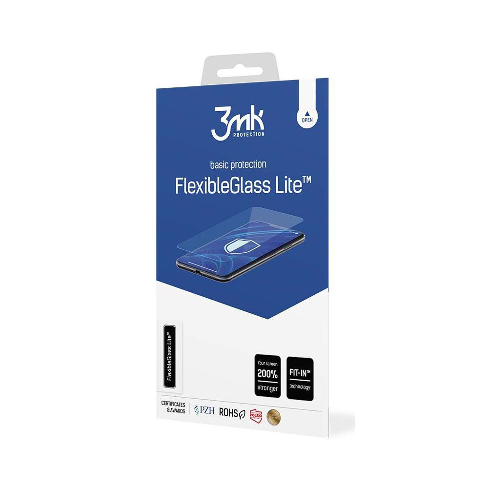 Folie de protectie Ecran 3MK FlexibleGlass Lite pentru Motorola Moto G06 Power / G06, Sticla Flexibila, Full Glue