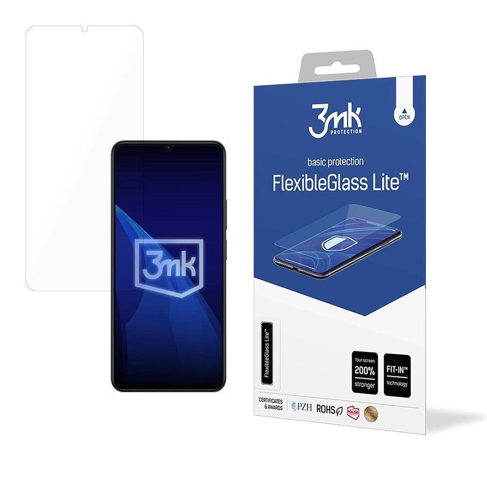 Folie de protectie Ecran 3MK FlexibleGlass Lite pentru Realme Note 70T, Sticla Flexibila, Full Glue