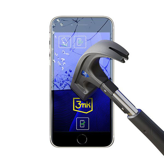 Folie de protectie Ecran 3MK FlexibleGlass pentru Apple iPhone SE (2022) / SE (2020) / 8 / 7, Sticla Flexibila, Full Glue