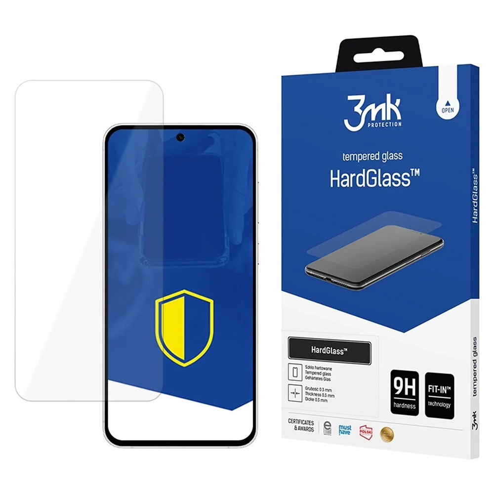 Folie de protectie Ecran 3MK HardGlass pentru Samsung Galaxy S25 FE, Sticla Securizata, Full Glue