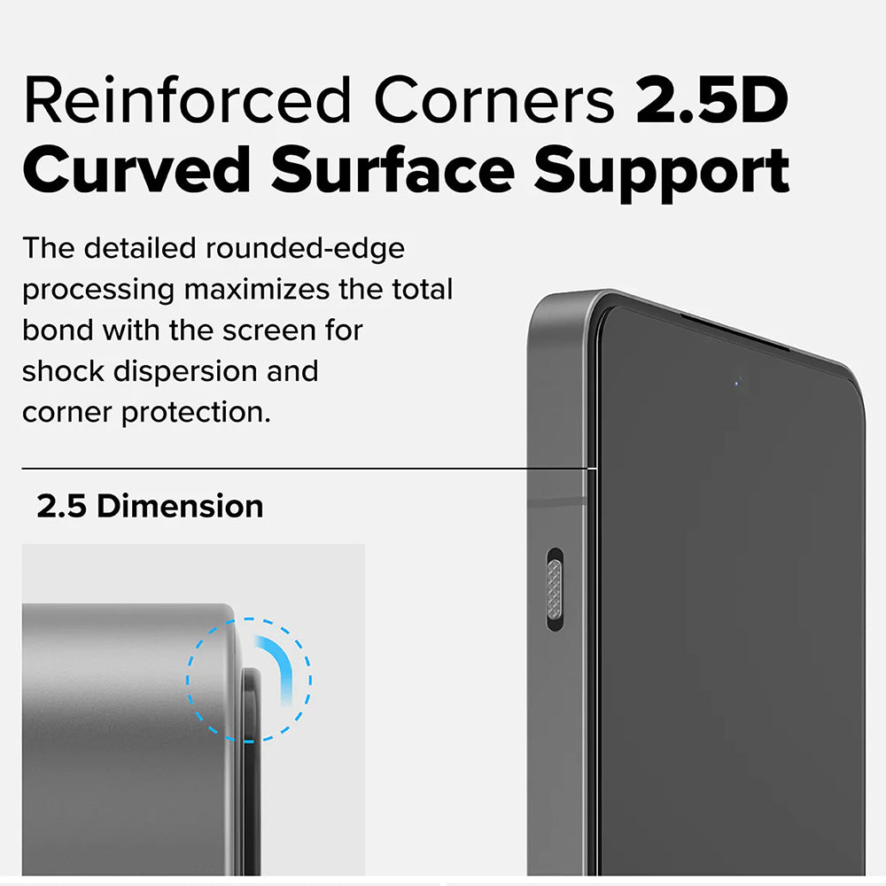 Folie de protectie Ecran Ringke pentru OnePlus 13R, Sticla Securizata, Full Glue, Set 2 bucati