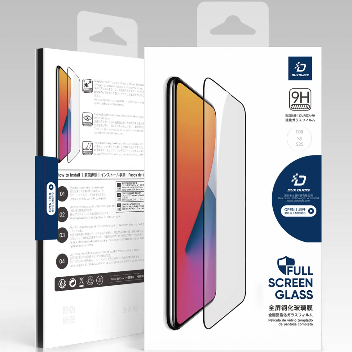 Folie de protectie Ecran Privacy DUX DUCIS pentru Samsung Galaxy S25 S931, Sticla Securizata, Edge Glue