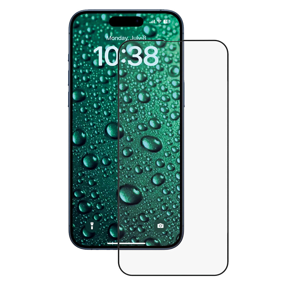 Folie de protectie Ecran Anank 3X Reinforced Invisible pentru Apple iPhone 16 Pro, Sticla Securizata, Full Glue, 3D, Neagra
