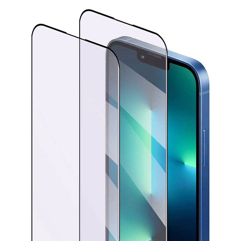 Folie de protectie Ecran Anti Blue Light Anank 5X Reinforced pentru Apple iPhone 17 Pro, Sticla Securizata, Full Glue, 2.5D, Neagra