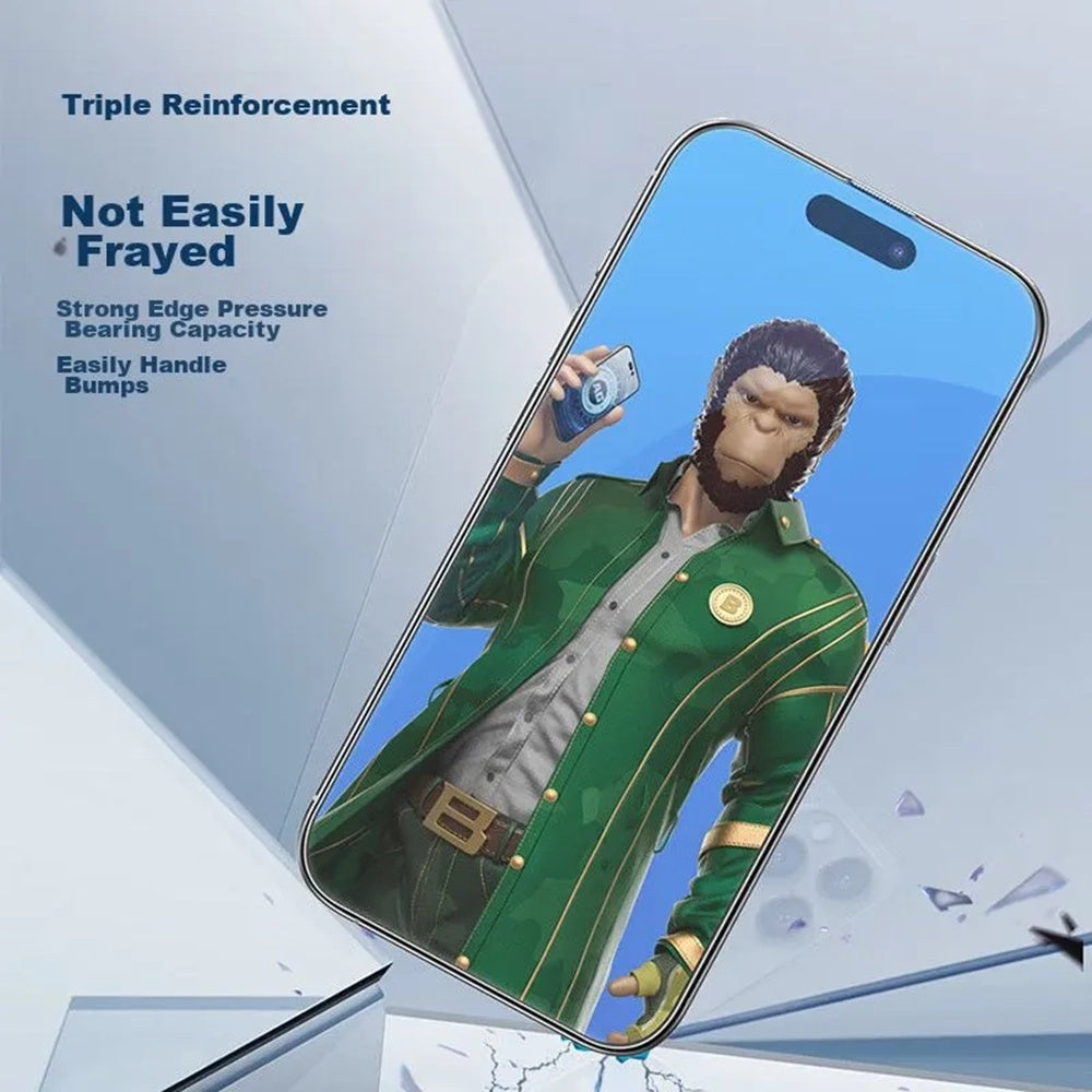 Folie de protectie Ecran Blueo Anti-Glare pentru Apple iPhone 11 Pro / XS / X, Sticla Securizata, Full Glue, Neagra
