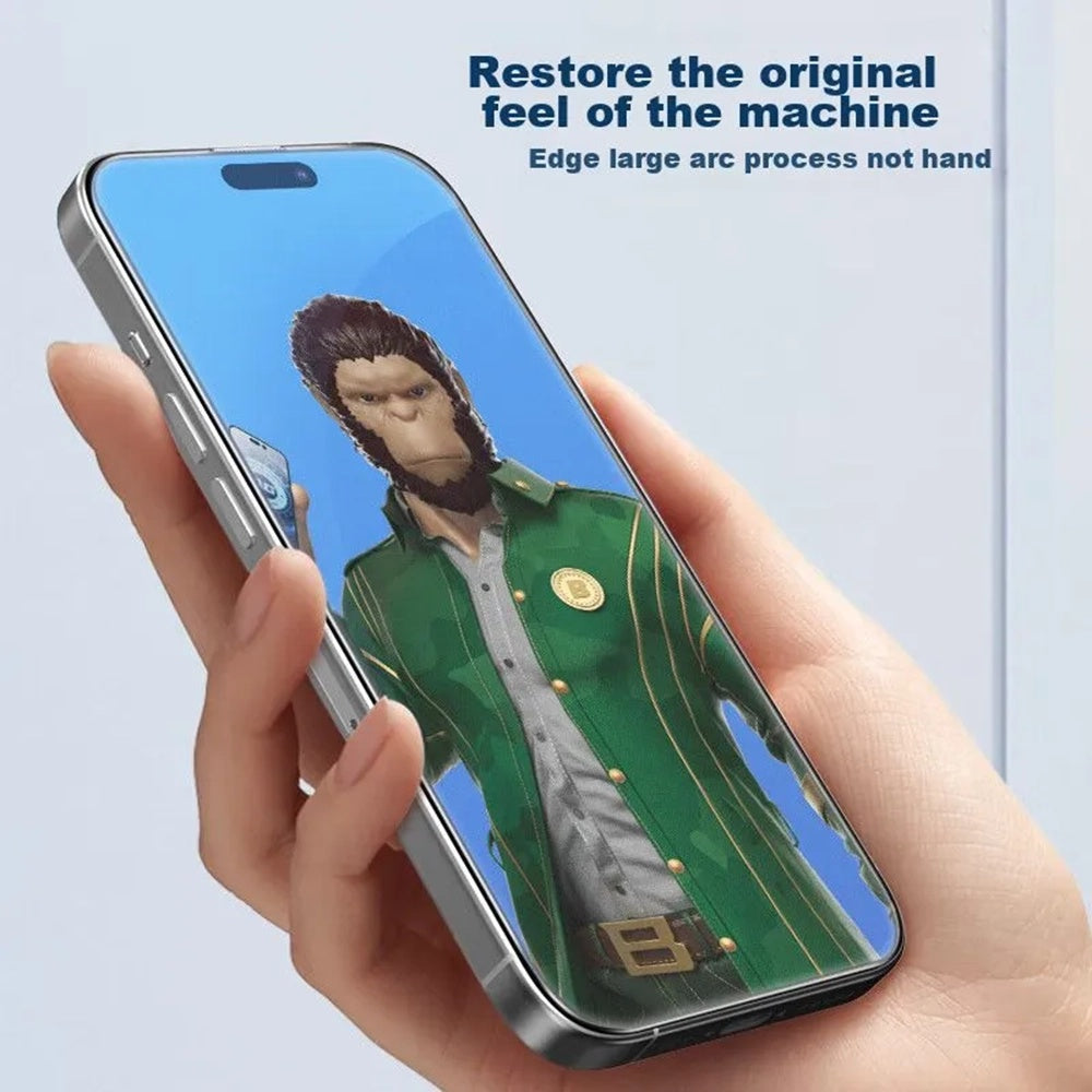 Folie de protectie Ecran Blueo Anti-Glare pentru Apple iPhone 11 Pro / XS / X, Sticla Securizata, Full Glue, Neagra