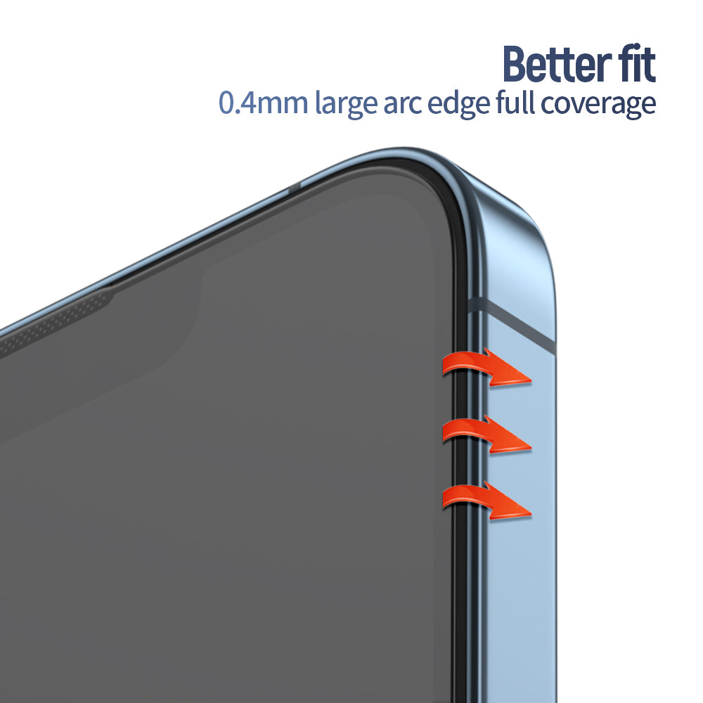 Folie de protectie Ecran Blueo Anti-Reflective HD pentru Apple iPhone 16 / 15, Sticla Securizata, Full Glue, Neagra