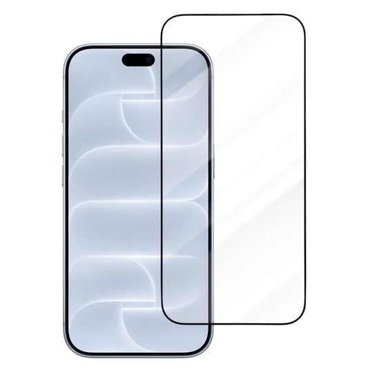 Folie de protectie Ecran Blueo Drop Resistant pentru Apple iPhone 18 Pro / 17 Pro / 17 / 16 Pro, Sticla Securizata, Full Glue, Neagra
