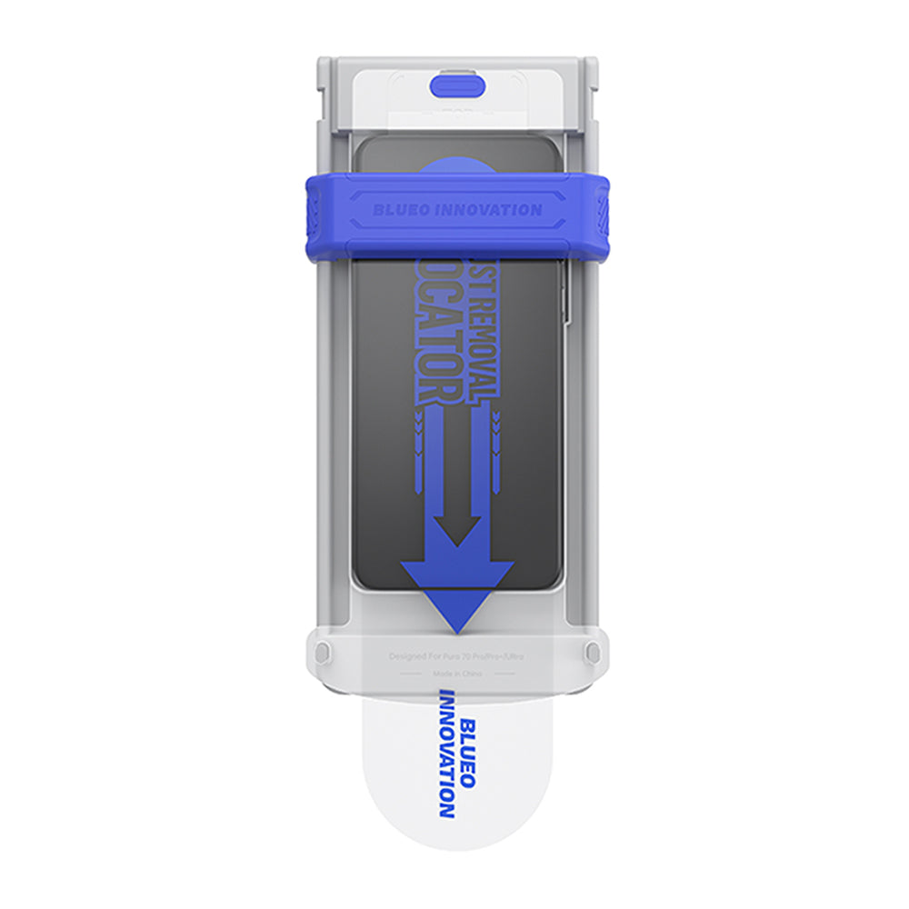 Folie de protectie Ecran Blueo HD Applicator Pro pentru Apple iPhone 16 Pro, Sticla Securizata, Full Glue, 3D, Neagra