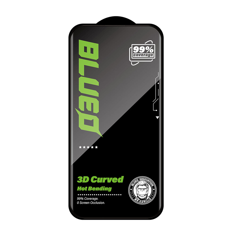 Folie de protectie Ecran Blueo HD pentru Apple iPhone 16 Pro Max, Sticla Securizata, Full Glue, 3D, Neagra