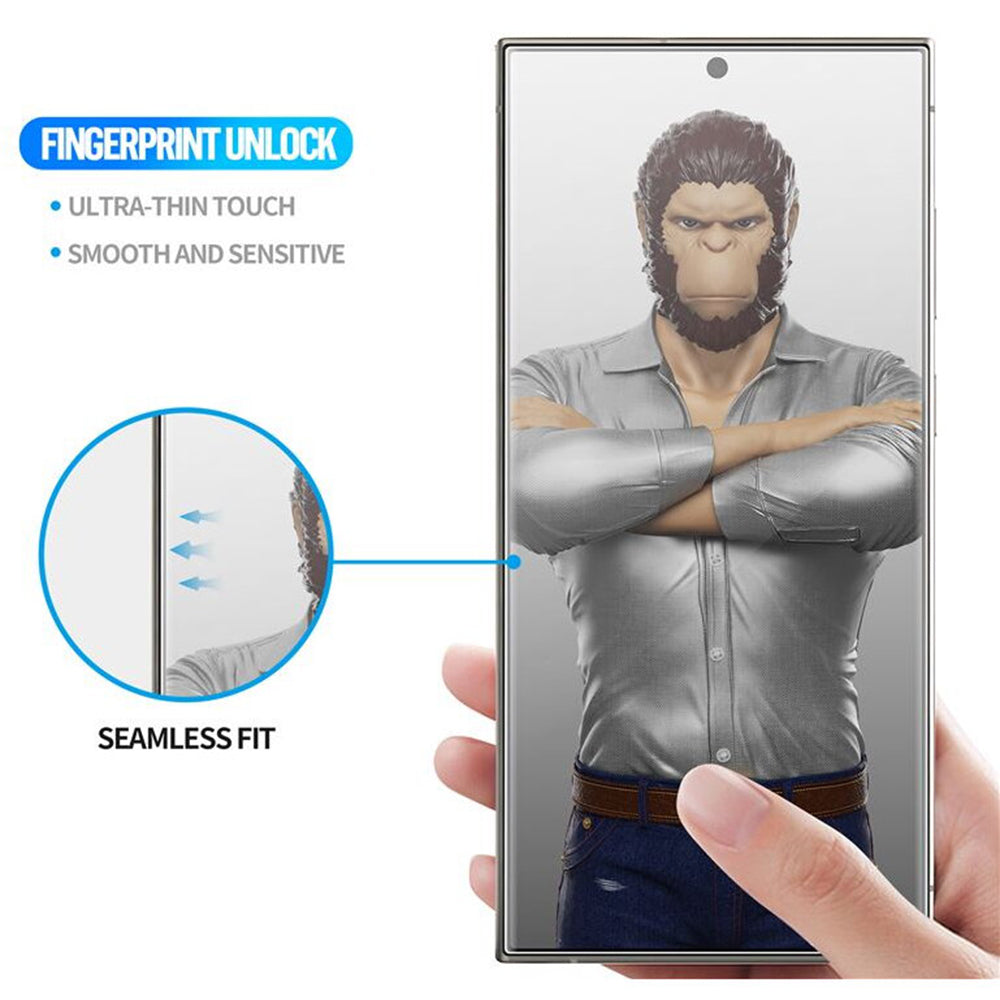 Folie de protectie Ecran Blueo HD pentru Apple iPhone 16 Pro, Sticla Securizata, Full Glue, 3D, Neagra