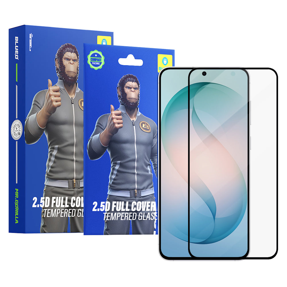 Folie de protectie Ecran Blueo HD pentru Samsung Galaxy S26 Plus S947, Sticla Securizata, Full Glue, 2.5D, Set 5 bucati, Neagra