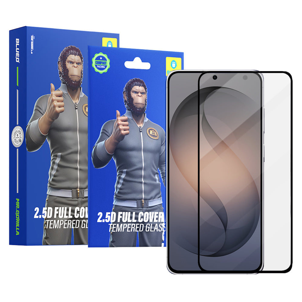 Folie de protectie Ecran Blueo HD pentru Samsung Galaxy S26 S942, Sticla Securizata, Full Glue, 2.5D, Set 5 bucati, Neagra