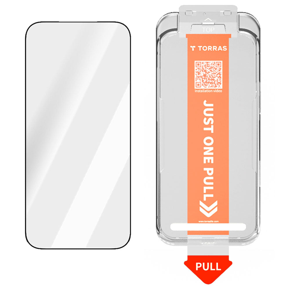 Folie de protectie Ecran Torras GlassGo Install Master pentru Apple iPhone 17 Pro Max, Sticla Securizata, Full Glue