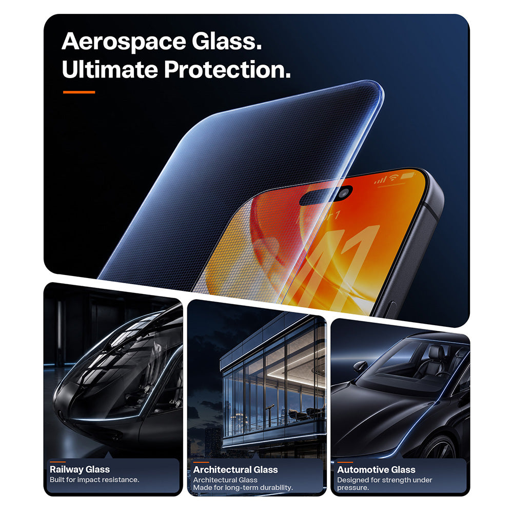 Folie de protectie Ecran Torras OrigArmor pentru Apple iPhone 18 Pro Max / 17 Pro Max, Sticla Securizata, Full Glue