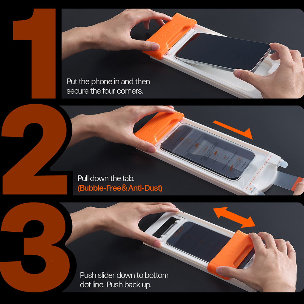 Folie de protectie Ecran Torras OrigArmor pentru Apple iPhone 18 Pro Max / 17 Pro Max, Sticla Securizata, Full Glue