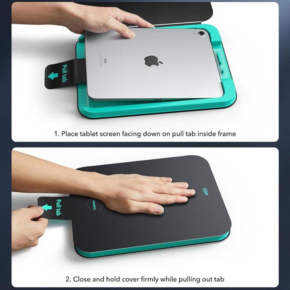 Folie de protectie Ecran ESR Armorite UltraFit pentru Apple iPad Air 13 (2026) / Pro 13 (2025), Sticla Securizata, Full Glue, Set 2 bucati