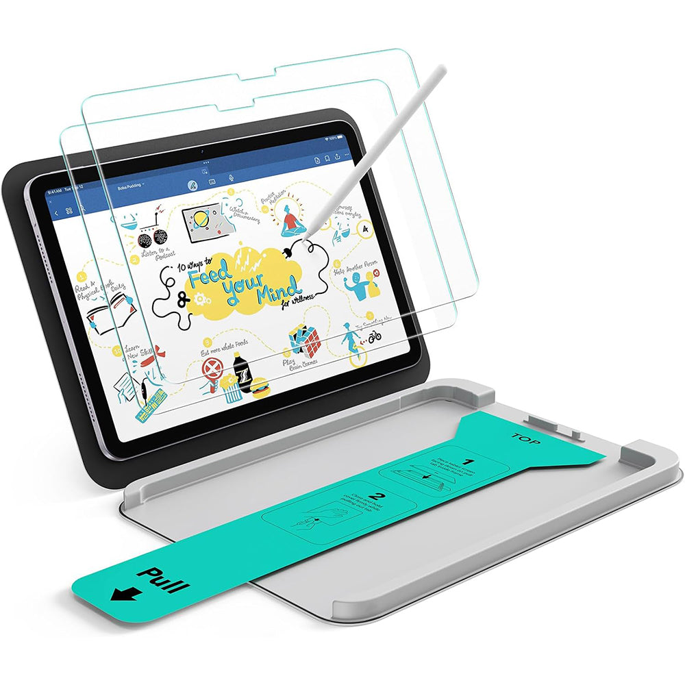 Folie de protectie Ecran ESR Paper Feel UltraFit pentru Apple iPad Air 13 (2026) / Pro 13 (2025), Plastic, Set 2 bucati