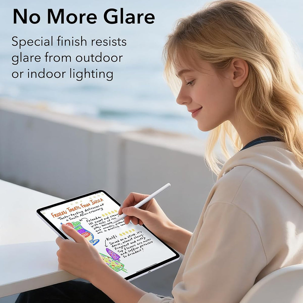 Folie de protectie Ecran ESR Paper Feel UltraFit pentru Apple iPad Air 13 (2026) / Pro 13 (2025), Plastic, Set 2 bucati