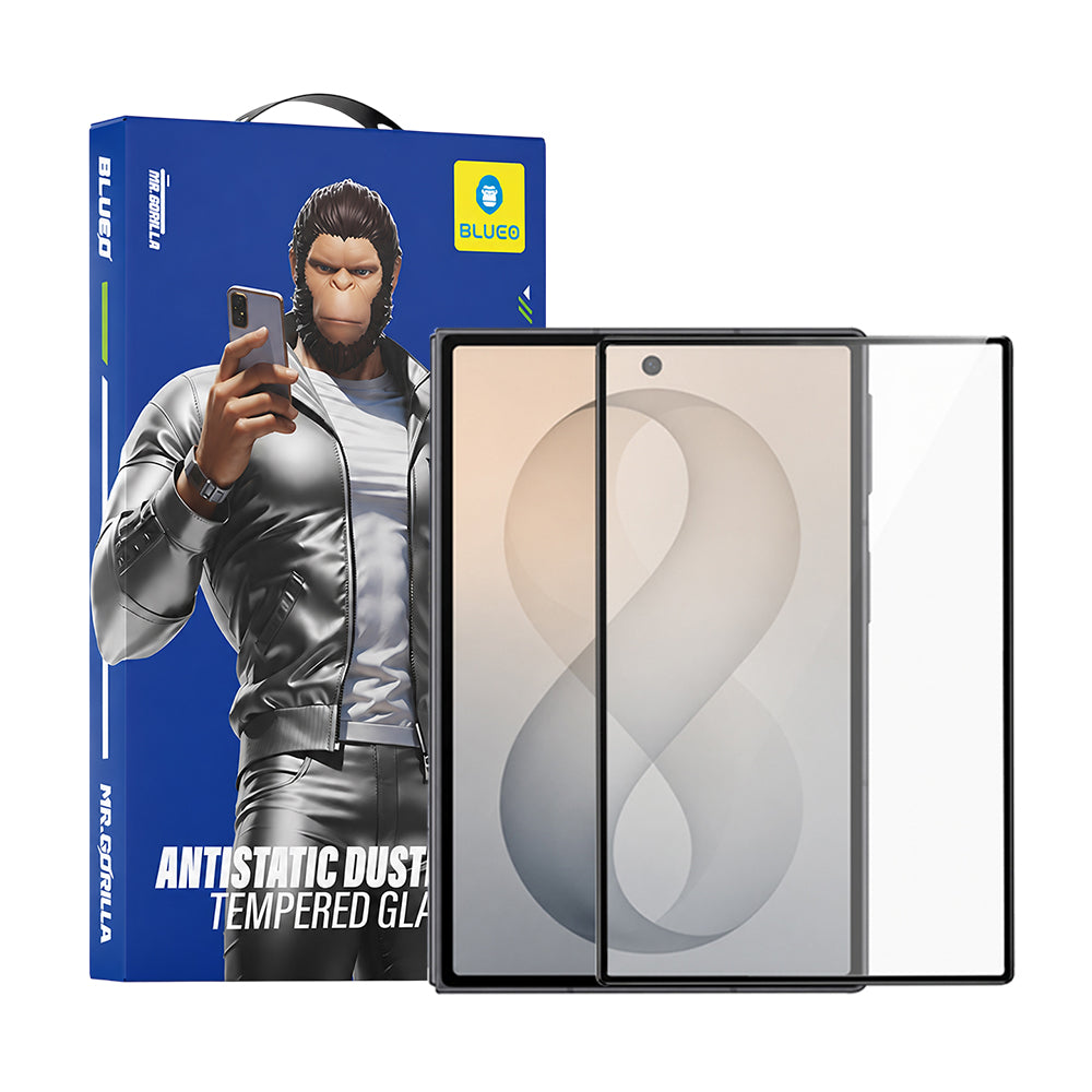 Folie de protectie Ecran Exterior Blueo HD pentru Samsung Galaxy Z Fold8 F971, Sticla Securizata, Full Glue, 2.5D, Neagra