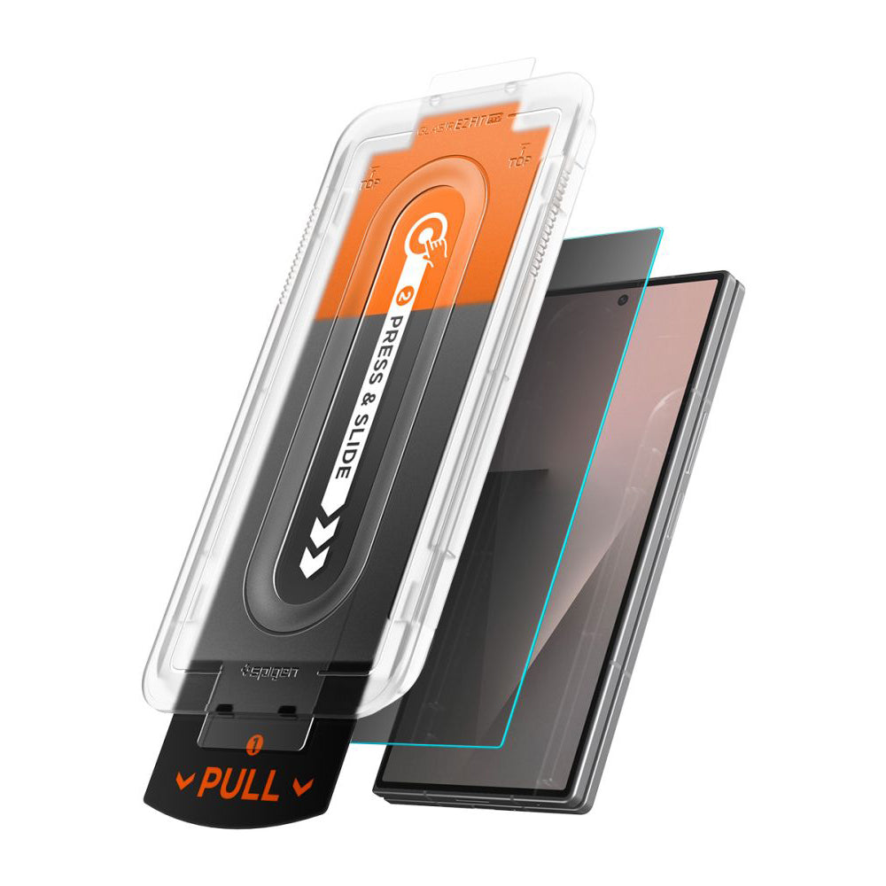 Folie de protectie Ecran Exterior Privacy Spigen GlastR EZ FIT Pro HD pentru Samsung Galaxy Z Fold8 Ultra F976, Sticla Securizata, Set 2 bucati