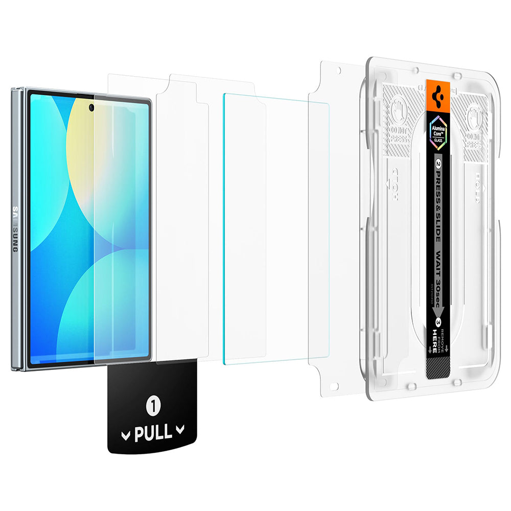 Folie de protectie Ecran Exterior Spigen GlastR EZ FIT Pro HD pentru Samsung Galaxy Z Fold8 F971, Sticla Securizata, Full Glue AGL11942