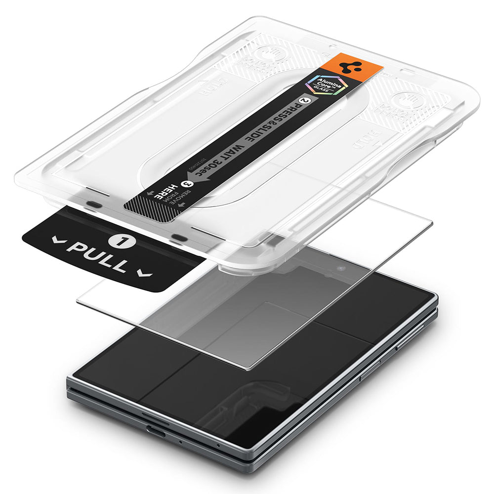 Folie de protectie Ecran Exterior Spigen GlastR EZ FIT Pro HD pentru Samsung Galaxy Z Fold8 F971, Sticla Securizata, Full Glue AGL11942