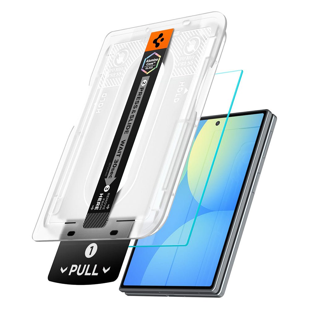 Folie de protectie Ecran Exterior Spigen GlastR EZ FIT Pro HD pentru Samsung Galaxy Z Fold8 F971, Sticla Securizata, Full Glue, Set 2 bucati AGL11943