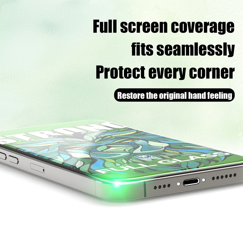 Folie de protectie Ecran Lito D+ Max Strong pentru Apple iPhone 17 Pro, Sticla Securizata, Full Glue, Neagra