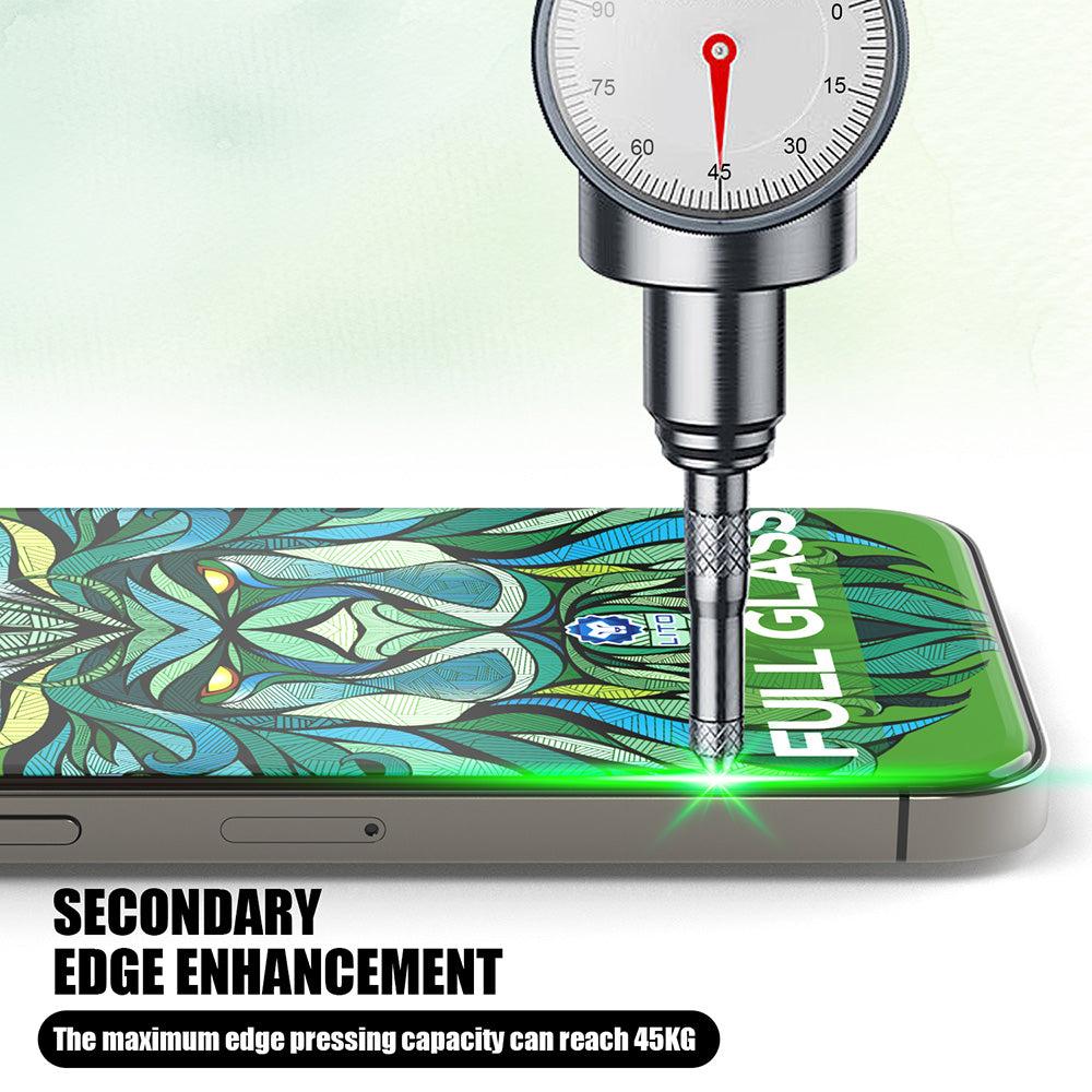 Folie de protectie Ecran Lito D+ Max Strong pentru Apple iPhone 17 Pro, Sticla Securizata, Full Glue, Neagra