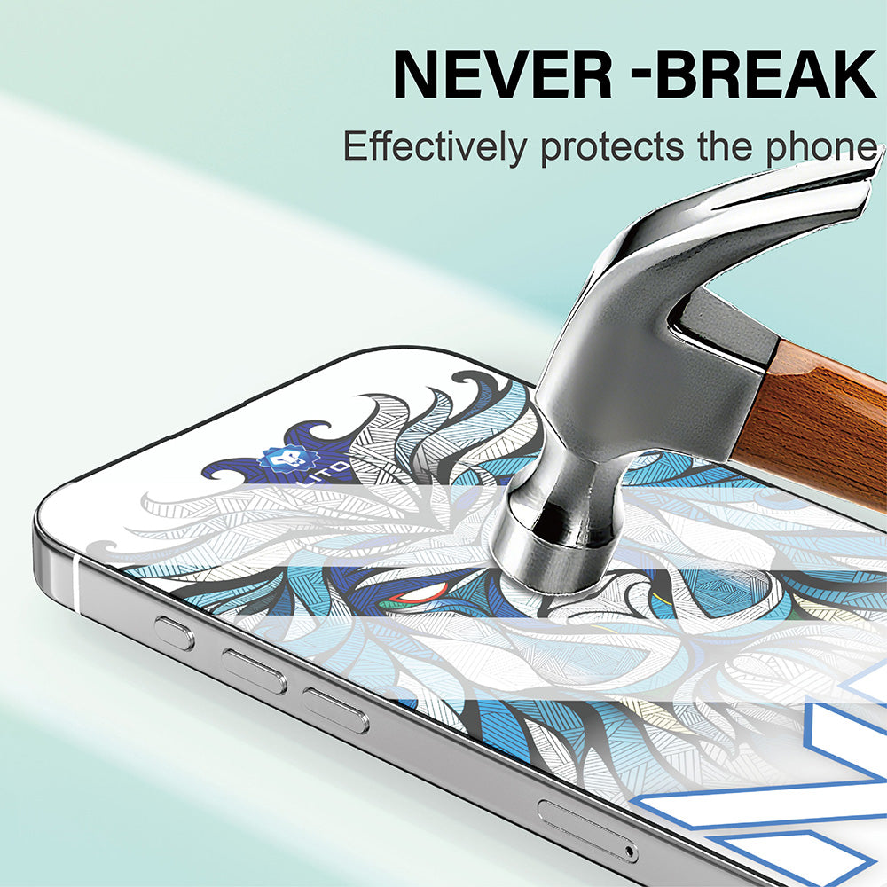 Folie de protectie Ecran Lito NB pentru Apple iPhone 17 / 16 Pro, Sticla Securizata, Full Glue, Neagra