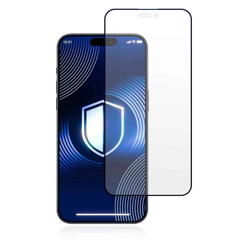 Folie de protectie Ecran Matte 3MK HardGlass Max pentru Apple iPhone 17 Pro, Sticla Securizata, Full Glue, Neagra