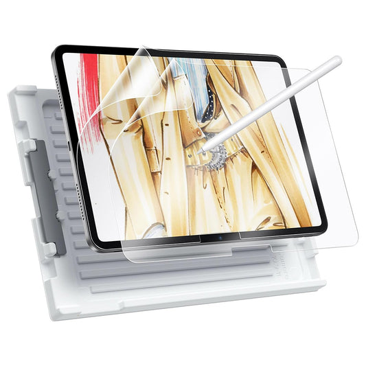 Folie de protectie Ecran Matte ESR Paper Feel pentru Apple iPad Air 13 (2025) / Air 13 (2024), Plastic, Full Glue, Set 2 bucati