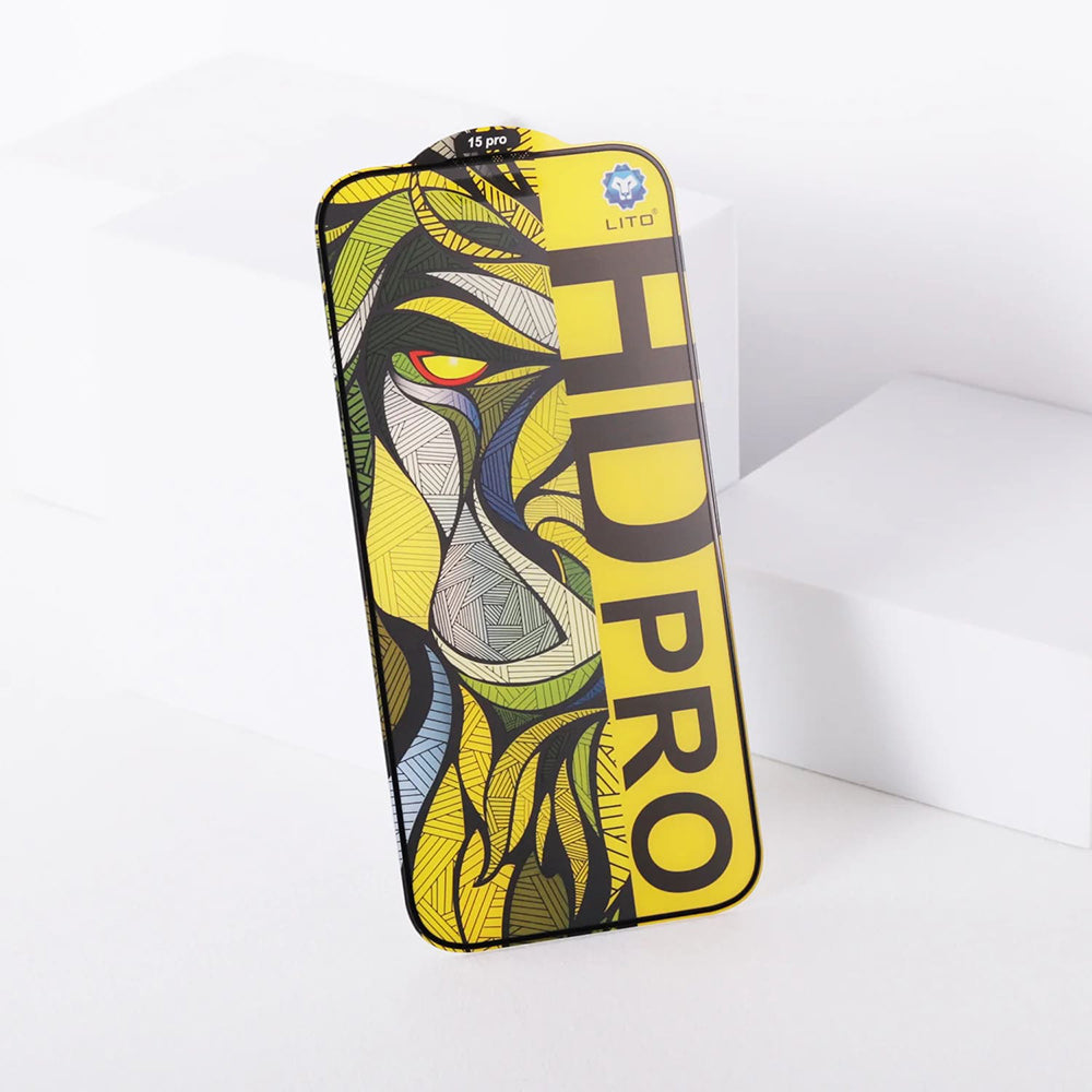 Folie de protectie Ecran Matte Lito HD Pro pentru Apple iPhone 16 Plus, Sticla Securizata, Full Glue, Neagra