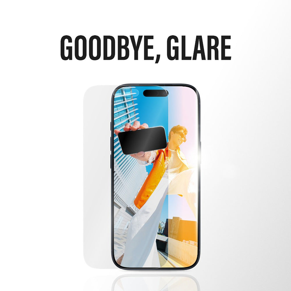 Folie de protectie Ecran Matte PanzerGlass Armor EasyAligner pentru Apple iPhone 17 Air, Sticla Securizata, Full Glue