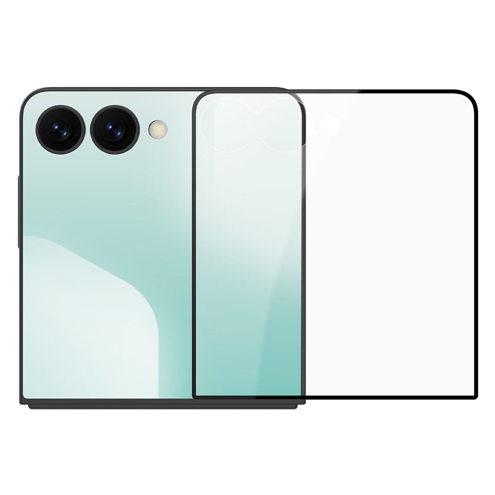 Folie de protectie Ecran Exterior Nillkin CP+ Pro pentru Samsung Galaxy Z Flip8 F776 / Z Flip7 F766, Sticla Securizata, Full Glue, Neagra