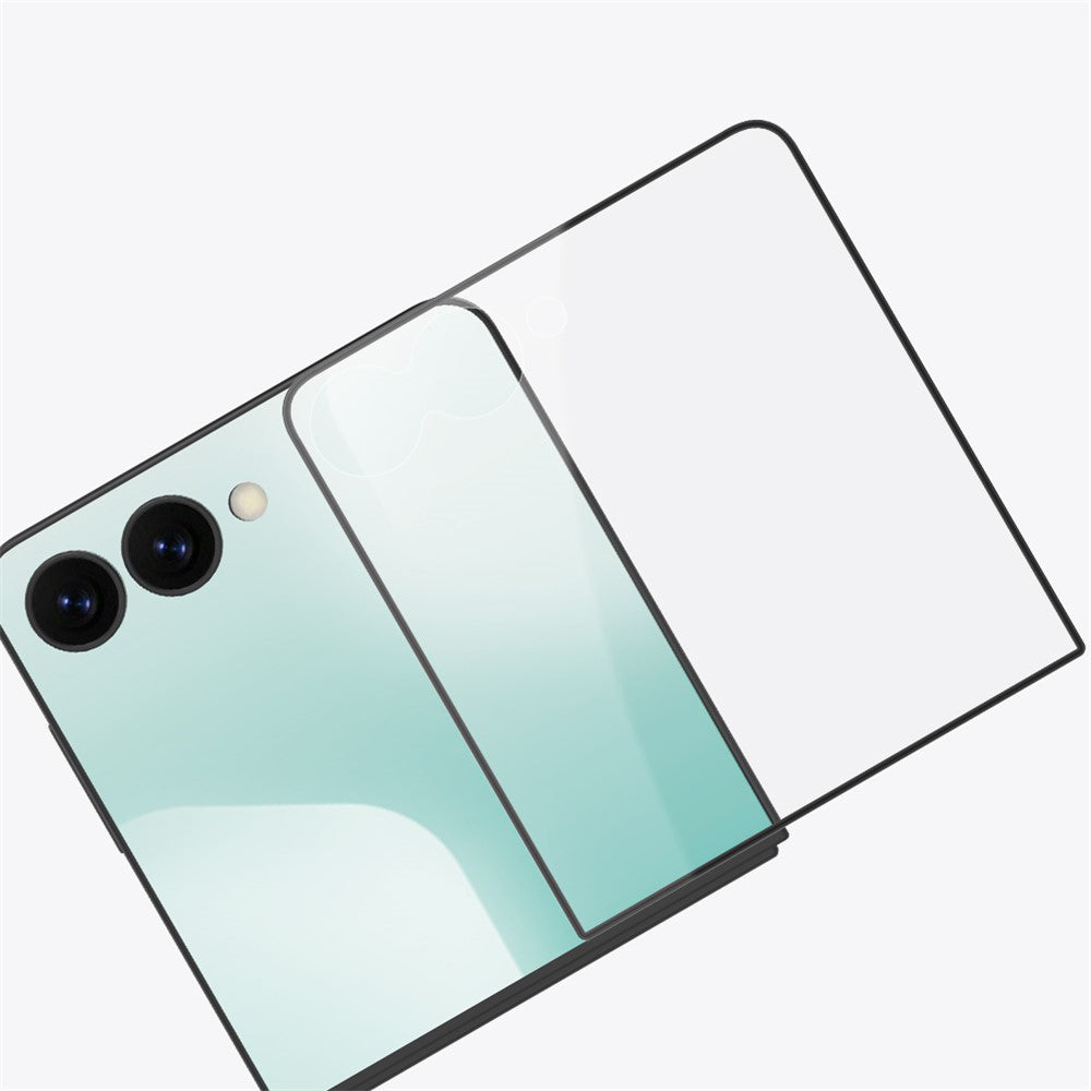 Folie de protectie Ecran Exterior Nillkin CP+ Pro pentru Samsung Galaxy Z Flip8 F776 / Z Flip7 F766, Sticla Securizata, Full Glue, Neagra