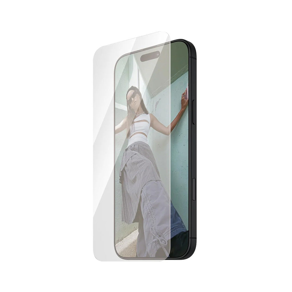 Folie de protectie Ecran PanzerGlass Safe. Ultra-Wide Fit pentru Apple iPhone 16 Pro, Sticla Securizata, Full Glue