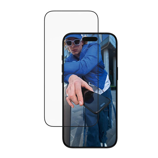 Folie de protectie Ecran PanzerGlass Ultra-Wide Fit EasyAligner pentru Apple iPhone 17 Air, Sticla Securizata, Full Glue, Neagra