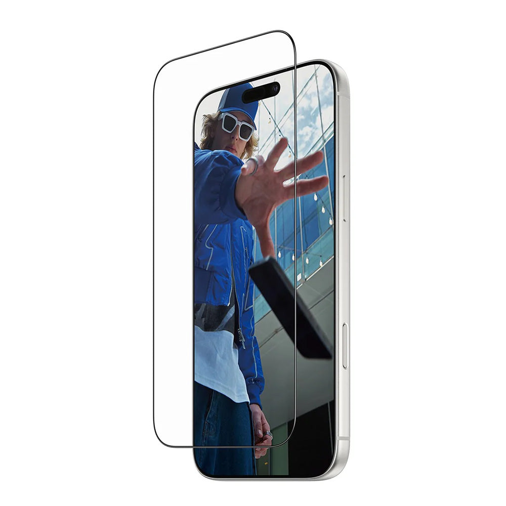 Folie de protectie Ecran PanzerGlass Ultra-Wide Fit Fastfit pentru Apple iPhone 17 Pro Max, Sticla Securizata, Full Glue, Neagra