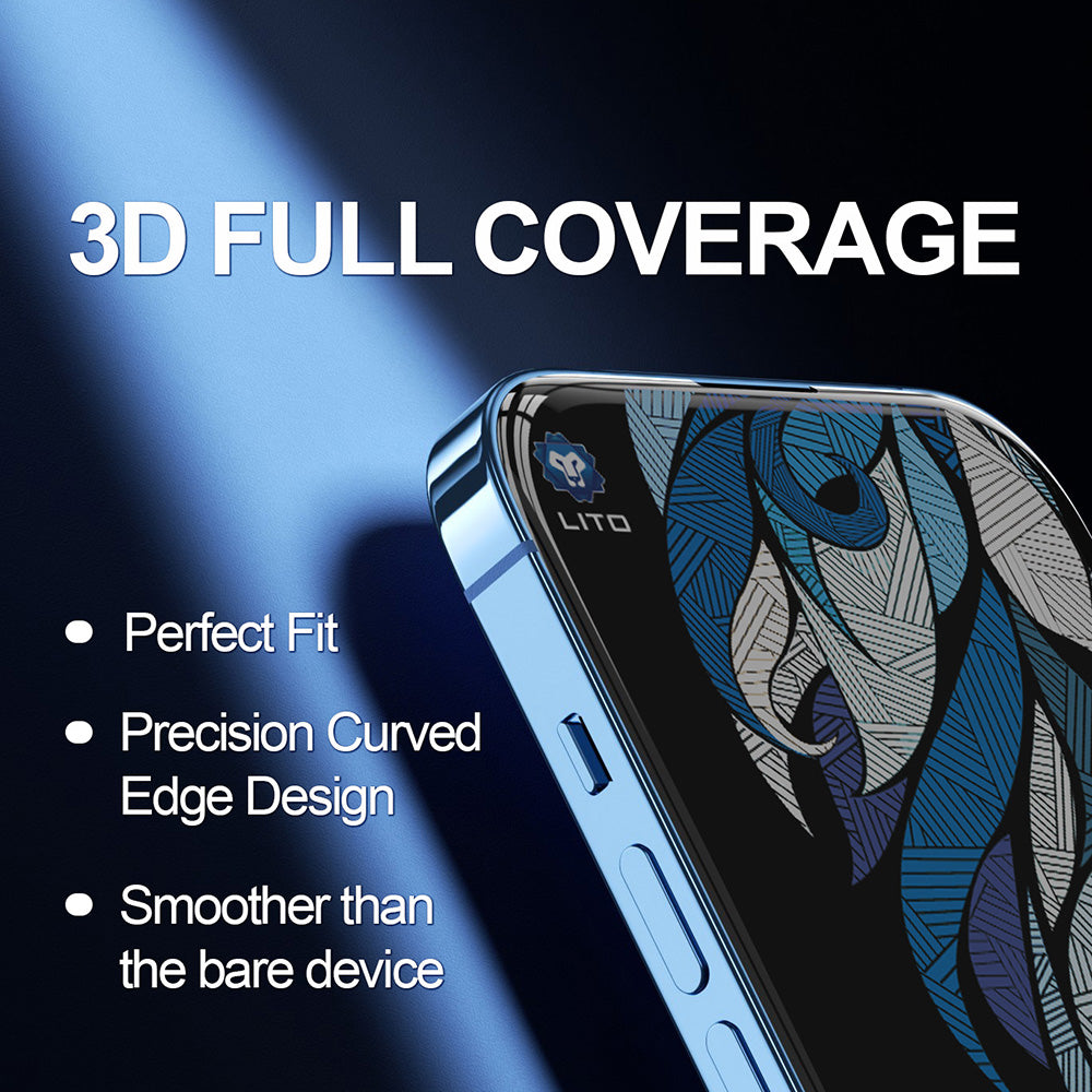 Folie de protectie Ecran Privacy Lito D+ Max 4K pentru Apple iPhone 17 Air, Sticla Securizata, Full Glue