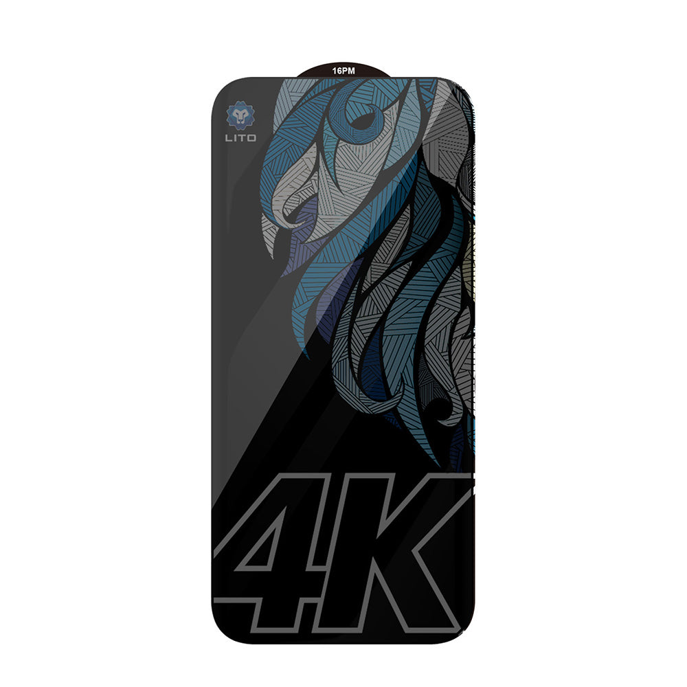 Folie de protectie Ecran Privacy Lito D+ Max 4K pentru Apple iPhone 17 Pro, Sticla Securizata, Full Glue