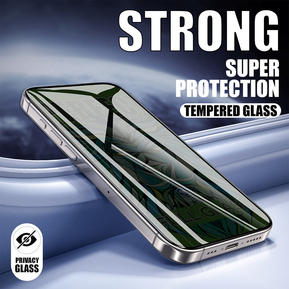 Folie de protectie Ecran Privacy Lito D+ Max Strong pentru Apple iPhone 17 / 16 Pro, Sticla Securizata, Full Glue