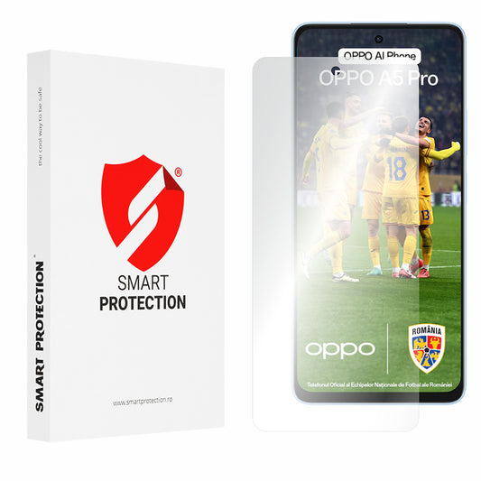 Folie de protectie Ecran Smart Protection Premium Classic pentru Oppo A5 Pro 4G / A5 Pro, Plastic, Set 2 bucati