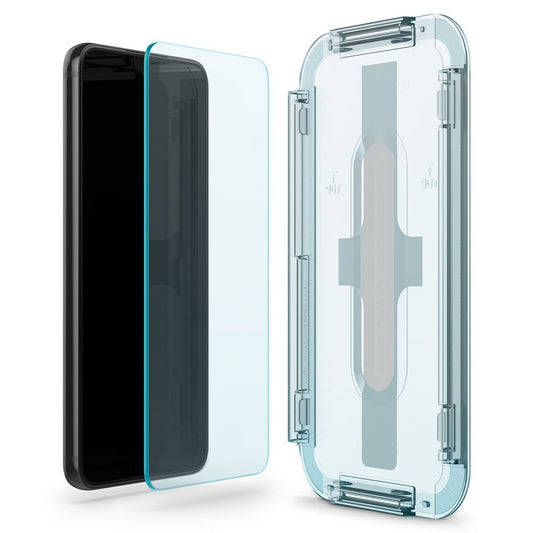 Folie de protectie Ecran Spigen GlastR EZ FIT pentru Samsung Galaxy S22 5G S901, Sticla Securizata, Full Glue, Set 2 bucati AGL04151