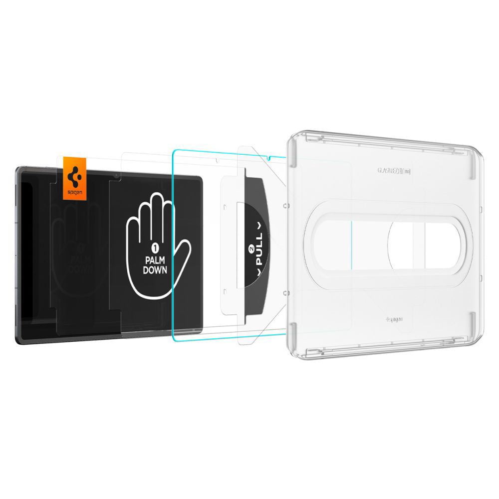 Folie de protectie Ecran Spigen GlastR EZ FIT Pro pentru Samsung Galaxy Tab S11 Ultra, Sticla Securizata, Full Glue AGL10200